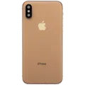 Back Housing W/ Charging Port Flex and Small Components Pre-Installed For iPhone XS (Used OEM Pull: Grade A) (Gold)