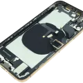 Back Housing W/ Charging Port Flex and Small Components Pre-Installed For iPhone XS (Used OEM Pull: Grade A) (Gold)