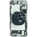 Back Housing W/ Charging Port Flex and Small Components Pre-Installed For iPhone XS (Used OEM Pull: Grade A) (Silver)
