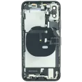 Back Housing W/ Charging Port Flex and Small Components Pre-Installed For iPhone XS (Used OEM Pull: Grade A) (Space Gray)
