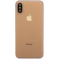 Back Housing W/ Charging Port Flex and Small Components Pre-Installed For iPhone XS (Used OEM Pull: Grade B) (Gold)