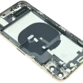 Back Housing W/ Charging Port Flex and Small Components Pre-Installed For iPhone XS (Used OEM Pull: Grade B) (Gold)