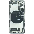 Back Housing W/ Charging Port Flex and Small Components Pre-Installed For iPhone XS (Used OEM Pull: Grade B) (Silver)