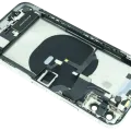 Back Housing W/ Charging Port Flex and Small Components Pre-Installed For iPhone XS (Used OEM Pull: Grade B) (Silver)