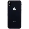 Back Housing W/ Charging Port Flex and Small Components Pre-Installed For iPhone XS (Used OEM Pull: Grade B) (Space Gray)