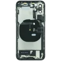 Back Housing W/ Charging Port Flex and Small Components Pre-Installed For iPhone XS (Used OEM Pull: Grade B) (Space Gray)