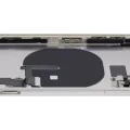 Back Housing W/ Charging Port Flex & Small Parts For iPhone 11 (Used OEM Pull: Grade A) (White)