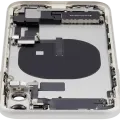 Back Housing W/ Charging Port Flex & Small Parts For iPhone 11 (Used OEM Pull: Grade A) (White)