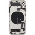 Back Housing W/ Charging Port Flex & Small Parts For iPhone 11 (Used OEM Pull: Grade A) (White)