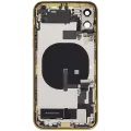 Back Housing W/ Charging Port Flex & Small Parts For iPhone 11 (Used OEM Pull: Grade A) (Yellow)