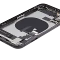 Back Housing W/ Charging Port Flex & Small Parts For iPhone 11 (Used OEM Pull: Grade B) (Black)
