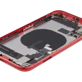 Back Housing W/ Charging Port Flex & Small Parts For iPhone 11 (Used OEM Pull: Grade B) (Red)