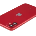 Back Housing W/ Charging Port Flex & Small Parts For iPhone 11 (Used OEM Pull: Grade B) (Red)
