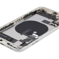 Back Housing W/ Charging Port Flex & Small Parts For iPhone 11 (Used OEM Pull: Grade B) (White)