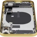 Back Housing W/ Charging Port Flex & Small Parts For iPhone 11 (Used OEM Pull: Grade B) (Yellow)