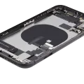 Back Housing W/ Charging Port Flex & Small Parts For iPhone 11 (Used OEM Pull: Grade C) (Black)