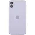 Back Housing W/ Charging Port Flex & Small Parts For iPhone 11 (Used OEM Pull: Grade C) (Purple)