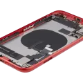 Back Housing W/ Charging Port Flex & Small Parts For iPhone 11 (Used OEM Pull: Grade C) (Red)