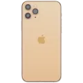 Back Housing W/ Charging Port Flex & Small Parts For iPhone 11 Pro (Used OEM Pull: Grade A) (Matte Gold)