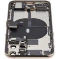 Back Housing W/ Charging Port Flex & Small Parts For iPhone 11 Pro (Used OEM Pull: Grade A) (Matte Gold)