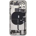 Back Housing W/ Charging Port Flex & Small Parts For iPhone 11 Pro (Used OEM Pull: Grade A) (Silver)