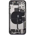 Back Housing W/ Charging Port Flex & Small Parts For iPhone 11 Pro (Used OEM Pull: Grade B) (Matte Space Gray)