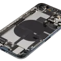 Back Housing W/ Charging Port Flex & Small Parts For iPhone 11 Pro (Used OEM Pull: Grade B) (Midnight Green)