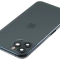 Back Housing W/ Charging Port Flex & Small Parts For iPhone 11 Pro (Used OEM Pull: Grade B) (Midnight Green)