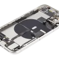 Back Housing W/ Charging Port Flex & Small Parts For iPhone 11 Pro (Used OEM Pull: Grade B) (Silver)