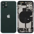 Back Housing W/ Charging Port Flex & Small Parts For iPhone 11 Pro (Used OEM Pull: Grade C) (Matte Midnight Green)