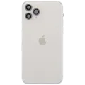 Back Housing W/ Charging Port Flex & Small Parts For iPhone 11 Pro (Used OEM Pull: Grade C) (Matte Silver)