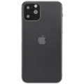 Back Housing W/ Charging Port Flex & Small Parts For iPhone 11 Pro (Used OEM Pull: Grade C) (Matte Space Gray)