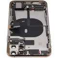 Back Housing W/ Charging Port Flex & Small Parts For iPhone 11 Pro Max (Used OEM Pull: Grade A) (Gold)