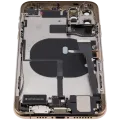 Back Housing W/ Charging Port Flex & Small Parts For iPhone 11 Pro Max (Used OEM Pull: Grade B) (Gold)