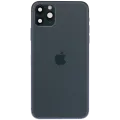 Back Housing W/ Charging Port Flex & Small Parts For iPhone 11 Pro Max (Used OEM Pull: Grade B) (Midnight Green)