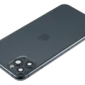 Back Housing W/ Charging Port Flex & Small Parts For iPhone 11 Pro Max (Used OEM Pull: Grade B) (Midnight Green)