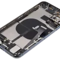 Back Housing W/ Charging Port Flex & Small Parts For iPhone 11 Pro Max (Used OEM Pull: Grade B) (Midnight Green)