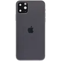 Back Housing W/ Charging Port Flex & Small Parts For iPhone 11 Pro Max (Used OEM Pull: Grade B) (Space Gray)