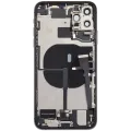 Back Housing W/ Charging Port Flex & Small Parts For iPhone 11 Pro Max (Used OEM Pull: Grade B) (Space Gray)