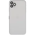 Back Housing W/ Charging Port Flex & Small Parts For iPhone 11 Pro Max (Used OEM Pull: Grade C) (Silver)
