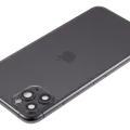 Back Housing W/ Charging Port Flex & Small Parts For iPhone 11 Pro Max (Used OEM Pull: Grade C) (Space Gray)