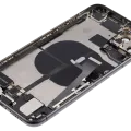 Back Housing W/ Charging Port Flex & Small Parts For iPhone 11 Pro Max (Used OEM Pull: Grade C) (Space Gray)