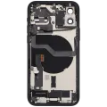 Back Housing W/ Charging Port Flex & Small Parts For iPhone 12 (EU / Global Version) (Used OEM Pull: Grade A) (Black)