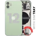Back Housing W/ Charging Port Flex & Small Parts For iPhone 12 (EU / Global Version) (Used OEM Pull: Grade A) (Green)
