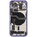 Back Housing W/ Charging Port Flex & Small Parts For iPhone 12 (EU / Global Version) (Used OEM Pull: Grade A) (Purple)