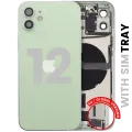Back Housing W/ Charging Port Flex & Small Parts For iPhone 12 (EU / Global Version) (Used OEM Pull: Grade B) (Green)