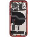 Back Housing W/ Charging Port Flex & Small Parts For iPhone 12 (EU / Global Version) (Used OEM Pull: Grade B) (Red)