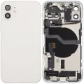 Back Housing W/ Charging Port Flex & Small Parts For iPhone 12 (EU / Global Version) (Used OEM Pull: Grade B) (White)
