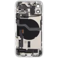 Back Housing W/ Charging Port Flex & Small Parts For iPhone 12 (EU / Global Version) (Used OEM Pull: Grade C) (White)