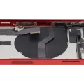 Back Housing W/ Charging Port Flex & Small Parts For iPhone 12 (US Version) (Used OEM Pull: Grade A) (Red)